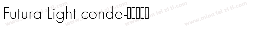 Futura Light conde字体转换